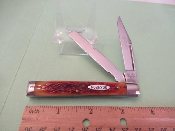 Robeson Shur Edge Honey Brown Bone Doctors Knife  1 of 200