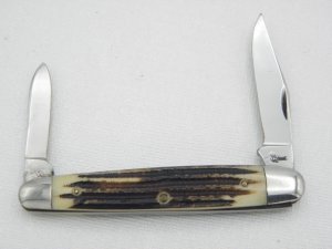 Queen Cutlery #3 Sleeveboard Pen Winterbottom bone:  3 5/16” closed, 1958 - 1960,