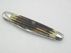 Queen Cutlery #3 Sleeveboard Pen Winterbottom bone: 3 5/16” closed, 1958 - 1960, Queen Cutlery #3 Sleeveboard Pen Winterbottom bone: 3 5/16” closed, 1958 - 1960,