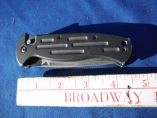 Discontinued Benchmade A.F.O. Automatic Black Blade Combo Edge w/ Safety - 9050SBK Made in the USA!!