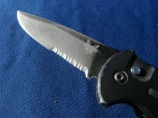 Discontinued Benchmade A.F.O. Automatic Black Blade Combo Edge w/ Safety - 9050SBK Made in the USA!! Discontinued Benchmade A.F.O. Automatic Black Blade Combo Edge w/ Safety - 9050SBK Made in the USA!!