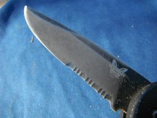 Discontinued Benchmade A.F.O. Automatic Black Blade Combo Edge w/ Safety - 9050SBK Made in the USA!! Discontinued Benchmade A.F.O. Automatic Black Blade Combo Edge w/ Safety - 9050SBK Made in the USA!!