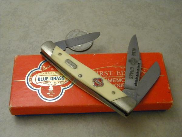 Belknap Inc. Louisville, KY BG-1 USA First Edition Commemorative Blue Grass Stockman Knife NIB
