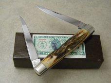 Schatt & Morgan Titusville PA. 2005 Stag 032127 Yankee Muskrat Knife in Box