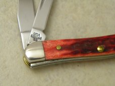 Case XX USA 4-Dot Red Bone 610096 SS Tiny Texas Toothpick Knife in Box Case XX USA 4-Dot Red Bone 610096 SS Tiny Texas Toothpick Knife in Box
