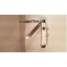 MOORE MAKER USA 3202 B TRAPPER WHITE DELRIN HANDLES NEW IN BOX MOORE MAKER USA 3202 B TRAPPER WHITE DELRIN HANDLES NEW IN BOX