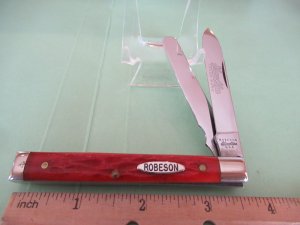 Robeson 1999 Cherry Red Bone Doctors Knife Pattern # 622114