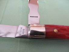 Robeson 1999 Cherry Red Bone Doctors Knife Pattern # 622114