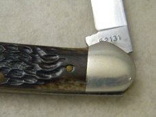 Case XX USA 8 Dot  Jigged Bone 62131 Etched Canoe Knife