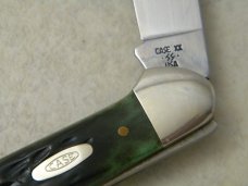 Case XX USA 2 Dot G62131 Green Bone Canoe Knife Case XX USA 2 Dot G62131 Green Bone Canoe Knife