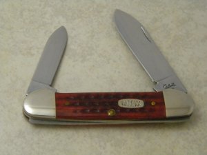Case XX USA 4 Dot  Jigged Bone 62131 SS Canoe Knife