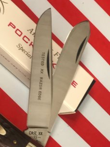 1983 Case xx Trapper w/ Tested XX Razor Edge Blade Etch -Great Pick Bone Handles -MDL 6254 1983 Case xx Trapper w/ Tested XX Razor Edge Blade Etch -Great Pick Bone Handles -MDL 6254