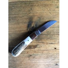 A. Wright & Son Sheffield, England Classic Barlow Knife w/Stag Scales and Clip Blade A. Wright & Son Sheffield, England Classic Barlow Knife w/Stag Scales and Clip Blade