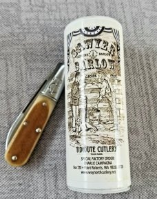Great eastern TC barlow, 2021, Genuine Barlow, Sepia sawcut Bone covers, Charlie Campagna GEC SFO
