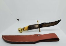 Case XX Knife Fixed Blade Kodiak Hunter Chief Crazy Horse Cch #219 Display Box