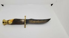 Case XX Knife Fixed Blade Kodiak Hunter Chief Crazy Horse Cch #219 Display Box