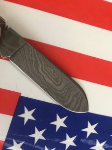 Vintage Parker USA Single Damascus Blade Barlow w/ Nice Stag Handles -Serialized & Low Production Vintage Parker USA Single Damascus Blade Barlow w/ Nice Stag Handles -Serialized & Low Production