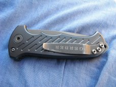GERBER 06 AUTOMATIC Spear point Blade Fires Hard, Locks Tight, Safety Lock. Made in USA!!! GERBER 06 AUTOMATIC Spear point Blade Fires Hard, Locks Tight, Safety Lock. Made in USA!!!