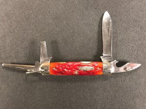 Robeson Shuredge Scout Knife c. 1940s-50s Strawberry Bone!