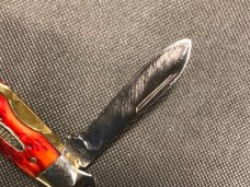 Robeson Shuredge Scout Knife c. 1940s-50s Strawberry Bone! Robeson Shuredge Scout Knife c. 1940s-50s Strawberry Bone!