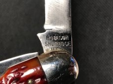 Robeson Shuredge Scout Knife c. 1940s-50s Strawberry Bone! Robeson Shuredge Scout Knife c. 1940s-50s Strawberry Bone!