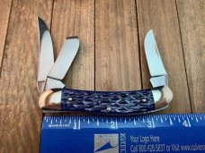 Hen and Rooster (Bertram Cutlery) Little Quarter Horse Sowbelly Stockman Blue Jigged Bone Gorgeous! Hen and Rooster (Bertram Cutlery) Little Quarter Horse Sowbelly Stockman Blue Jigged Bone Gorgeous!