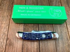 Hen and Rooster (Bertram Cutlery) Little Quarter Horse Sowbelly Stockman Blue Jigged Bone Gorgeous! Hen and Rooster (Bertram Cutlery) Little Quarter Horse Sowbelly Stockman Blue Jigged Bone Gorgeous!