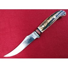 Western 237 - Restored with New Stag Handles and Handmade Leather Sheath.