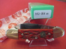 Hen & Rooster Red Bone Canoe Pattern # 352-BS