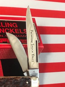 Vintage J A Henckels 3 Blade Stockman "Premium Stock" Knife - Great Stag Handles MDL 190 -NOS & M/NM Vintage J A Henckels 3 Blade Stockman "Premium Stock" Knife - Great Stag Handles MDL 190 -NOS & M/NM
