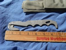Ontario Knife Company (OKC) Model 4 - 499 Tan Strap Cutter w/ Sheath. Made in the USA!!! Ontario Knife Company (OKC) Model 4 - 499 Tan Strap Cutter w/ Sheath. Made in the USA!!!