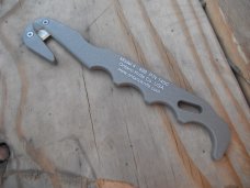 Ontario Knife Company (OKC) Model 4 - 499 Tan Strap Cutter w/ Sheath. Made in the USA!!! Ontario Knife Company (OKC) Model 4 - 499 Tan Strap Cutter w/ Sheath. Made in the USA!!!