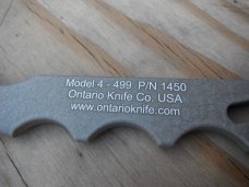 Ontario Knife Company (OKC) Model 4 - 499 Tan Strap Cutter w/ Sheath. Made in the USA!!! Ontario Knife Company (OKC) Model 4 - 499 Tan Strap Cutter w/ Sheath. Made in the USA!!!