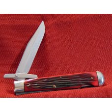 SCHATT & MORGAN 04181 L CRIMSON REDBONE CHEETAH SWING GUARD KNIFE 1992 QUEEN NO BOX SCHATT & MORGAN 04181 L CRIMSON REDBONE CHEETAH SWING GUARD KNIFE 1992 QUEEN NO BOX