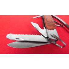 SHEFFIELD STAINLESS AND WOOD HAMMER MULTI-TOOL IN SHEATH UNUSED 11 USEFUL TOOLS FOR CAMPING OR HOME SHEFFIELD STAINLESS AND WOOD HAMMER MULTI-TOOL IN SHEATH UNUSED 11 USEFUL TOOLS FOR CAMPING OR HOME