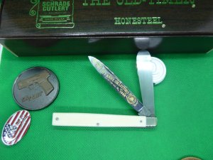 #38 of only 100 made, genuine antique ivory dr's knife, near mint, made in 98