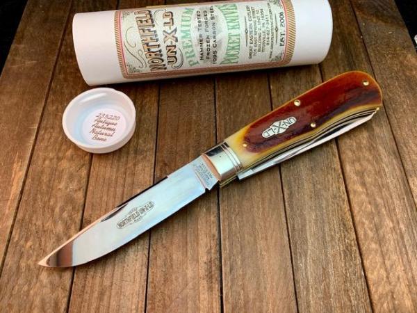 Great Eastern Cutlery Northfield Trapper Pattern 23 Antique Autumn Natural Bone 2 Blades Great Eastern Cutlery Northfield Trapper Pattern 23 Antique Autumn Natural Bone 2 Blades