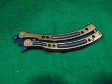 Butterfly  / Balisong Training knife,   Metal Practice  Trainer 