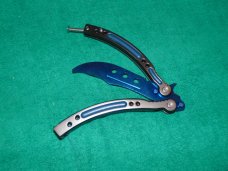 Butterfly  / Balisong Training knife,   Metal Practice  Trainer 