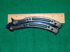 Butterfly  / Balisong Training knife,   Metal Practice  Trainer 