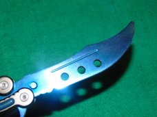 Butterfly  / Balisong Training knife,   Metal Practice  Trainer 