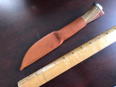 Hand forged USA maker, Stag handle, Finnish style Puukko & sheath Hand forged USA maker, Stag handle, Finnish style Puukko & sheath