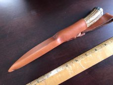 Hand forged USA maker, Stag handle, Finnish style Puukko & sheath Hand forged USA maker, Stag handle, Finnish style Puukko & sheath