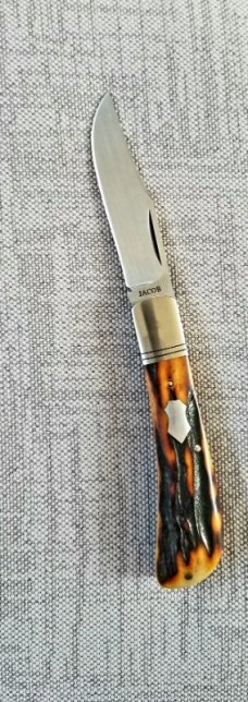 Phil Jacob Amber Stag Lanny Clip Knife,3.5" closed ,Cpm-154, pouch & coa, as good as it gets Phil Jacob Amber Stag Lanny Clip Knife,3.5" closed ,Cpm-154, pouch & coa, as good as it gets