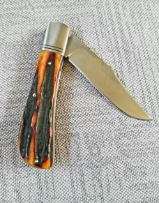 Phil Jacob Amber Stag Lanny Clip Knife,3.5" closed ,Cpm-154, pouch & coa, as good as it gets Phil Jacob Amber Stag Lanny Clip Knife,3.5" closed ,Cpm-154, pouch & coa, as good as it gets