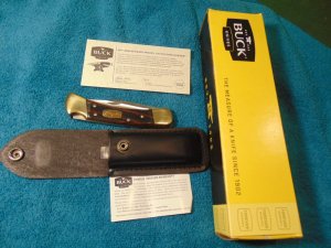 Buck Knife 110 Fifty Years Anniversary, Folding Hunter, Lock Blade NOS/NIB NEW OLD STOCK /NEW IN BOX