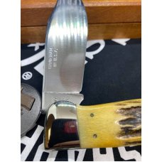 USA era transition bulldog, near mint with wood display box USA era transition bulldog, near mint with wood display box