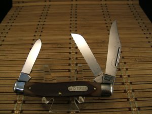 SCHRADE OLD TIMER 89OT BLAZER HIGH CARBON STEEL USA MADE VINTAGE LARGE STOCKMAN FOLDING POCKET KNIFE