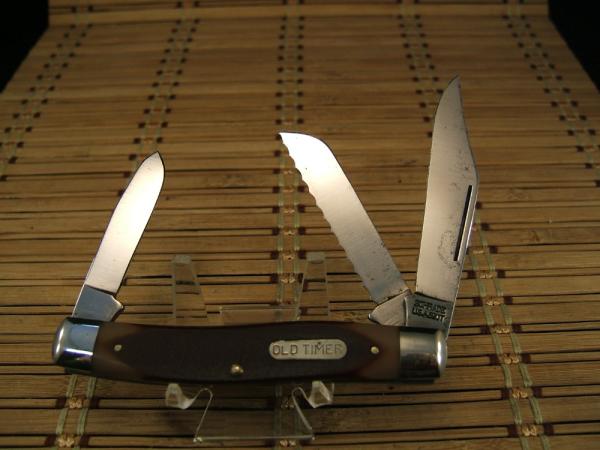 SCHRADE OLD TIMER 89OT BLAZER HIGH CARBON STEEL USA MADE VINTAGE LARGE STOCKMAN FOLDING POCKET KNIFE SCHRADE OLD TIMER 89OT BLAZER HIGH CARBON STEEL USA MADE VINTAGE LARGE STOCKMAN FOLDING POCKET KNIFE