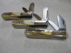 CASE XX 1982 GENUINE STAG HANDLE BARLOW KNIFE SET LIMITED EDITION IN OAK DISPLAY CASE WITH COA CASE XX 1982 GENUINE STAG HANDLE BARLOW KNIFE SET LIMITED EDITION IN OAK DISPLAY CASE WITH COA
